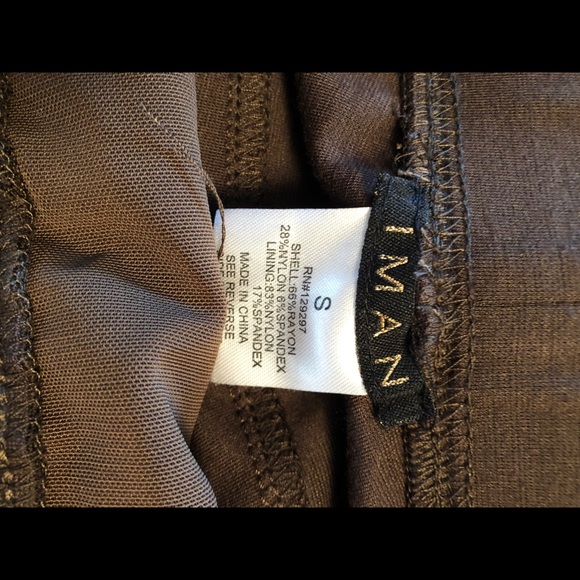 IMAN brown size small brown leggings - Picture 4 of 5